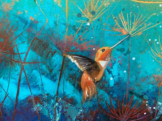 Hummingbirds And Butterflies