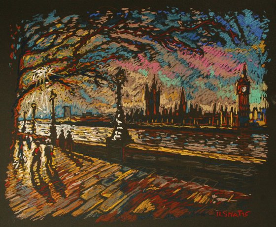 London. Pastel. 3