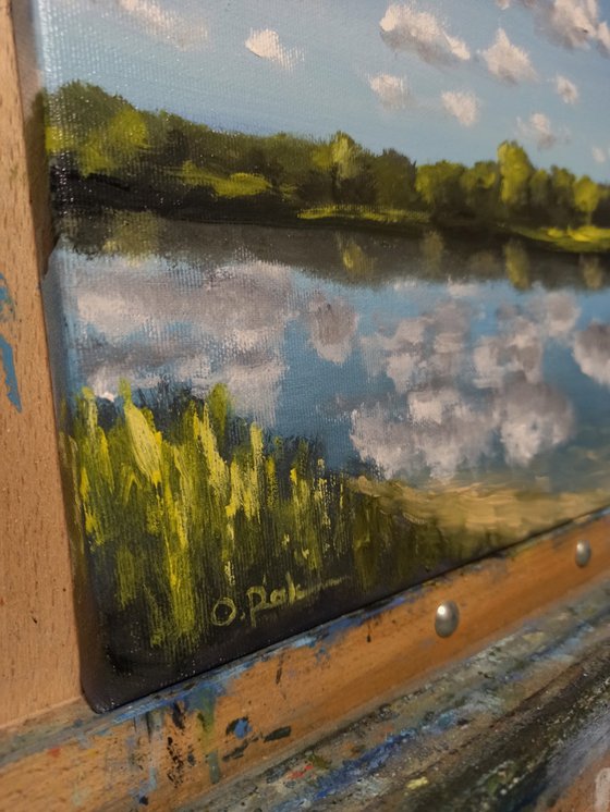 Clouds over the lake