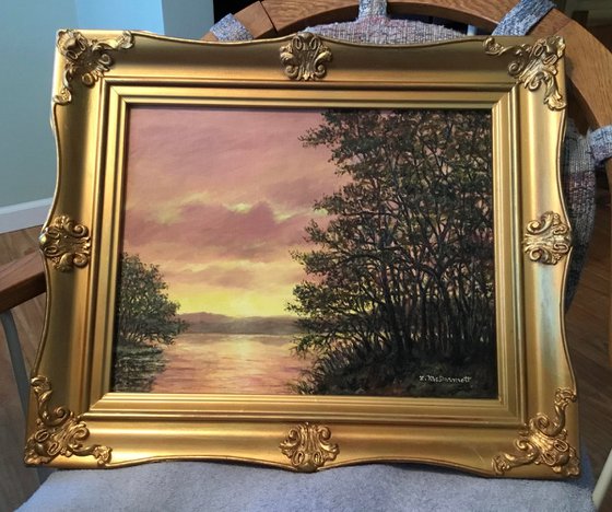 Golden Sundown by K. McDermott 11X14 oil