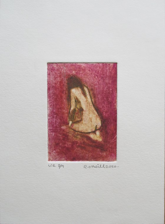 female nude kneeling