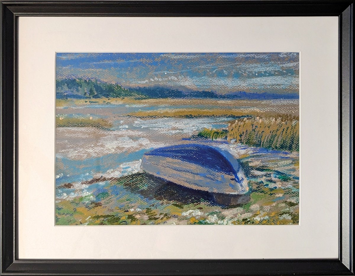 Impressionistic Landscape Pastel Drawing By Alexander Mikhaylov, 12 X 8, Spring, Original Artwork