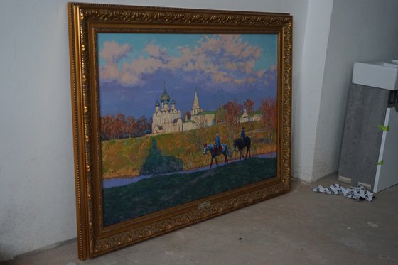 Suzdal. Horse riding