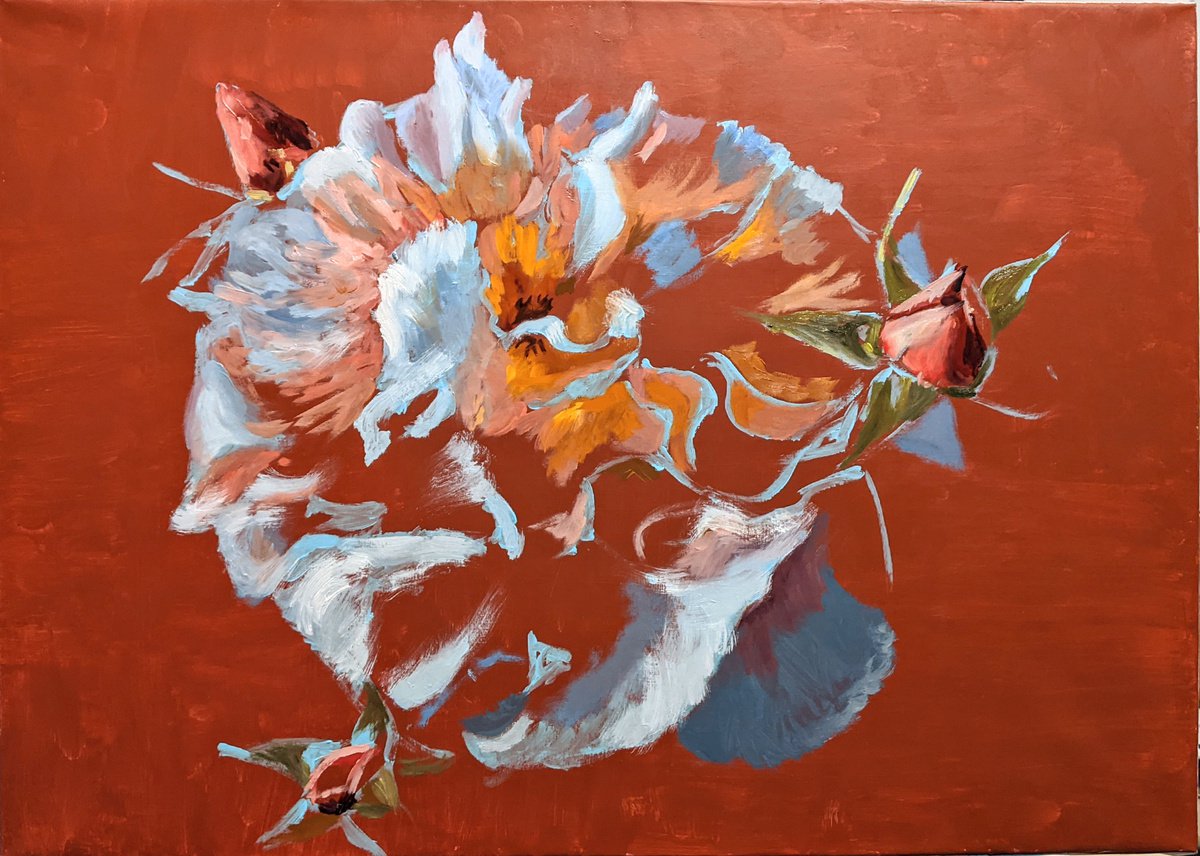 Impressionistic Landscape Oil Painting By Anna Brazhnikova, 28 X 20, Dissemination, Original Artwork