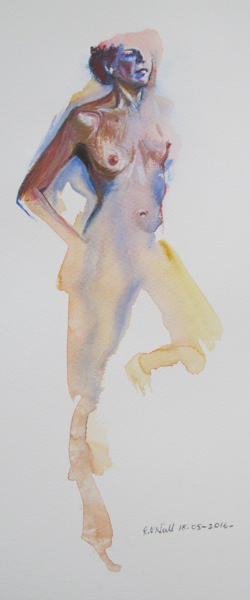 Standing female nude by Rory O’Neill