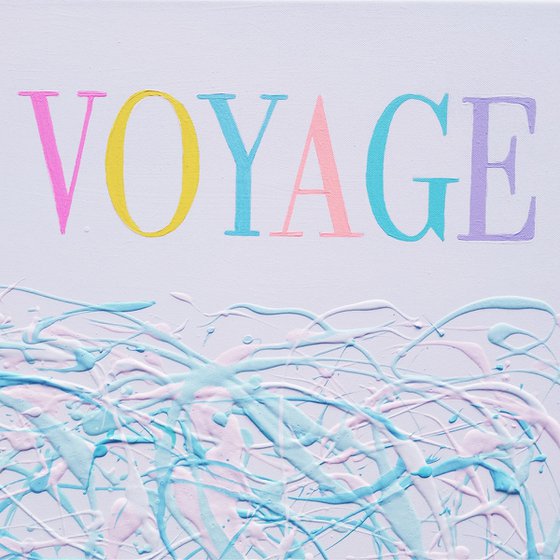 VOYAGE (abstract popart painting)
