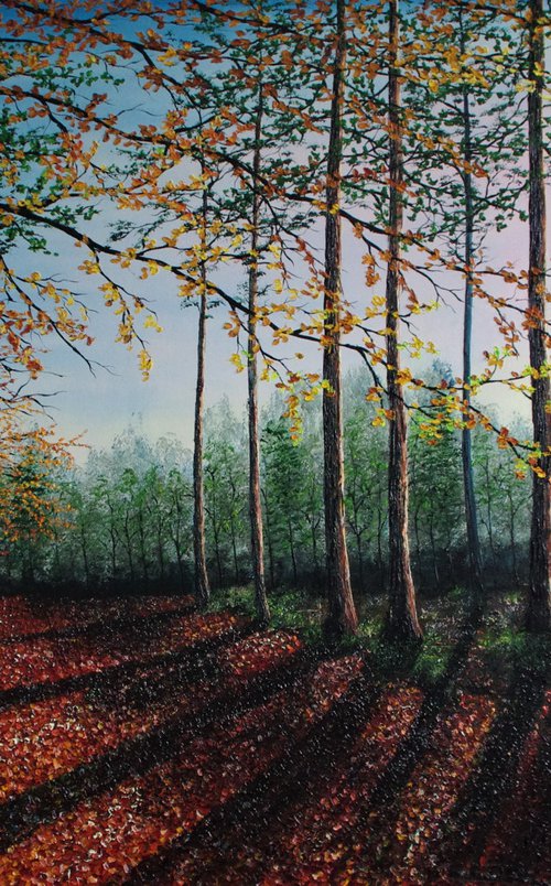 Forest Clearing. 100cm X 150cm by Hazel Thomson