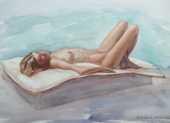 Reclining female nude