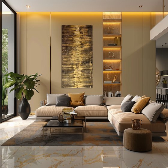 Golden Fire 60x120x2 cm