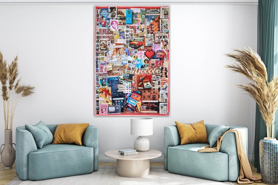 Collage of memories. Childhood inside me