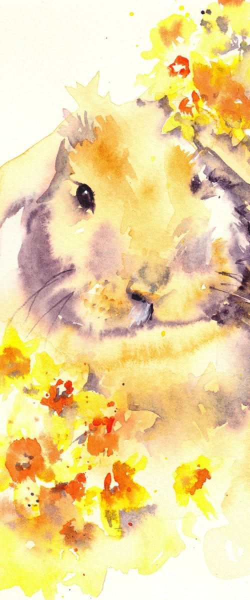 Spring Bunny by Anjana Cawdell