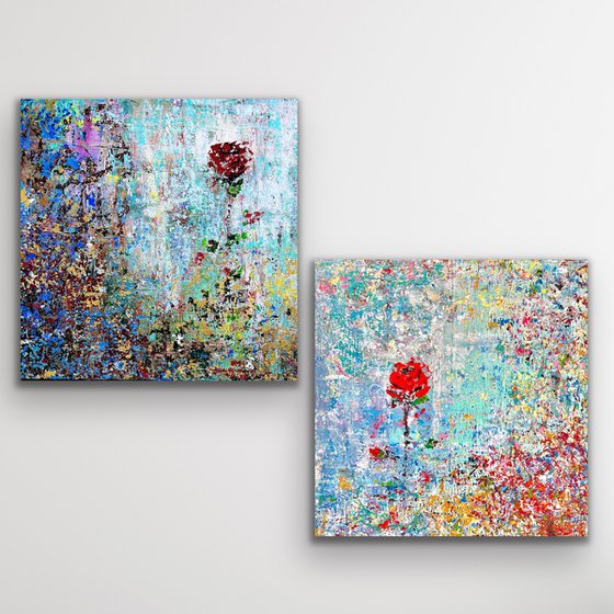 A wildflower in Love - Diptych