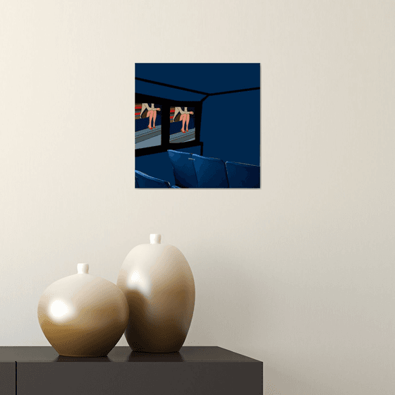 Double view - Above sofa wall art