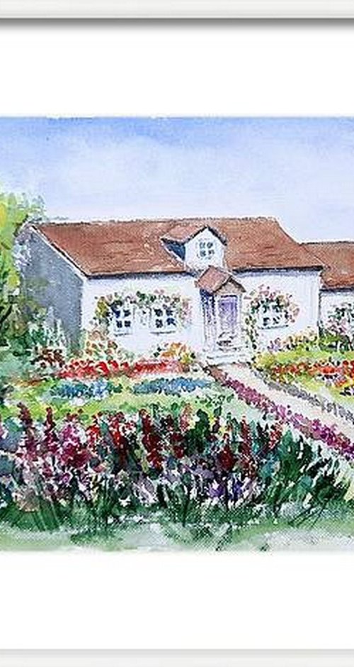 The English Country side Cottage garden by Asha Shenoy