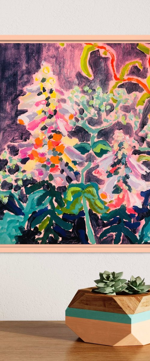 Pink on Pink Foxglove by Alice Gavin Atashkar