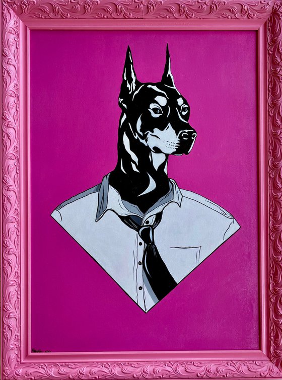 Wise guys. Doberman