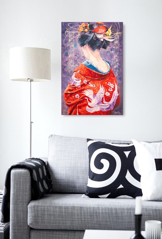Woman in a kimono