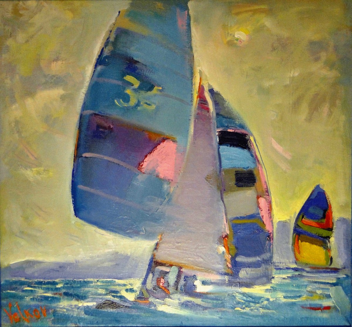 Sailboats by VIKTOR VOLKOV