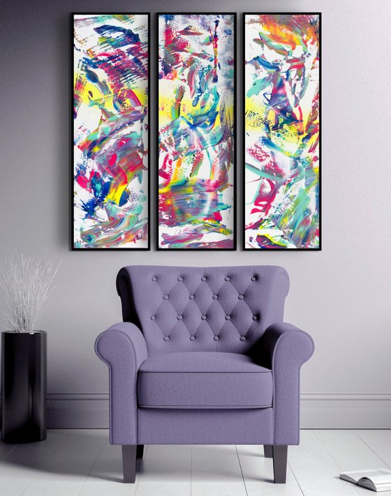 Synchrony, Triptych n° 3 Paintings
