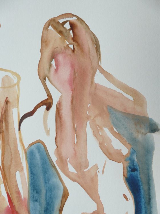 Standing female nude 3 poses