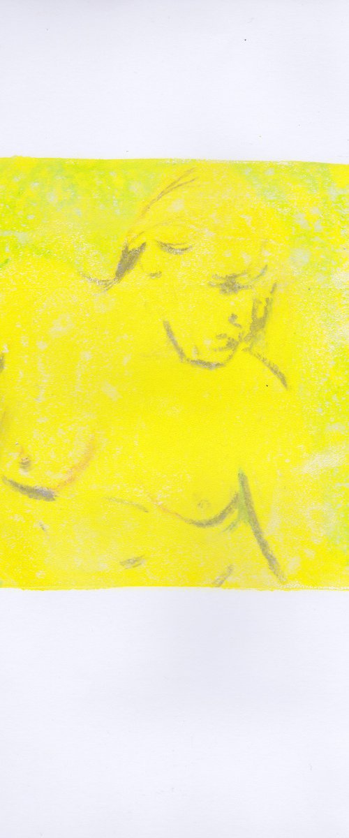 Nude Study in Yellow by Adam Grose MA RWAAN