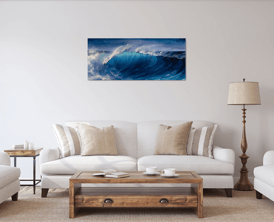 Night Wave Seascape Ocean