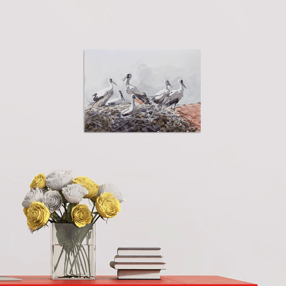 Storks in the nest 2