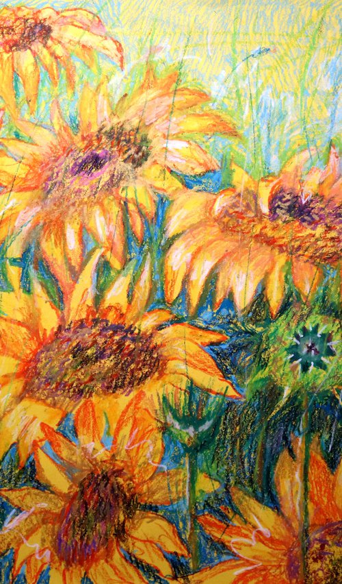 My Sunflowers by Rakhmet Redzhepov