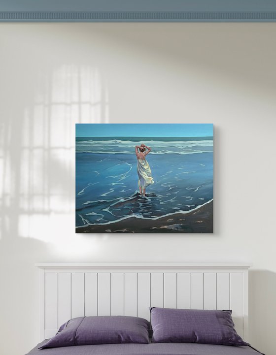 Ocean.Girl in sundress