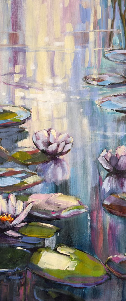 Light & Water Lilies 1 by Sandra Gebhardt-Hoepfner