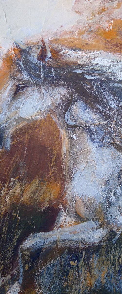 Free running of a horse by Tatyana Kaganets