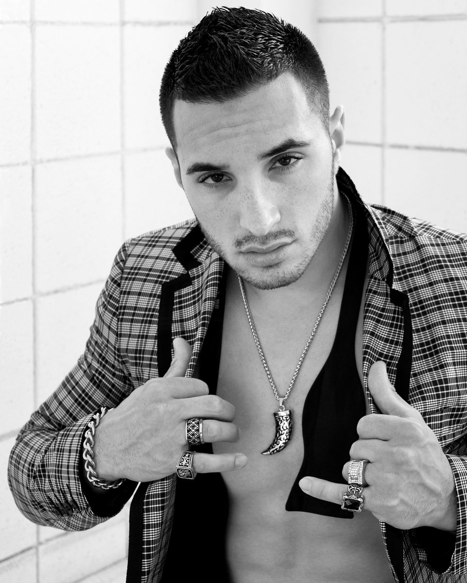 Expressive Portrait Photograph By William Dey, 18 X 22", Rings On His Fingers, Original Artwork