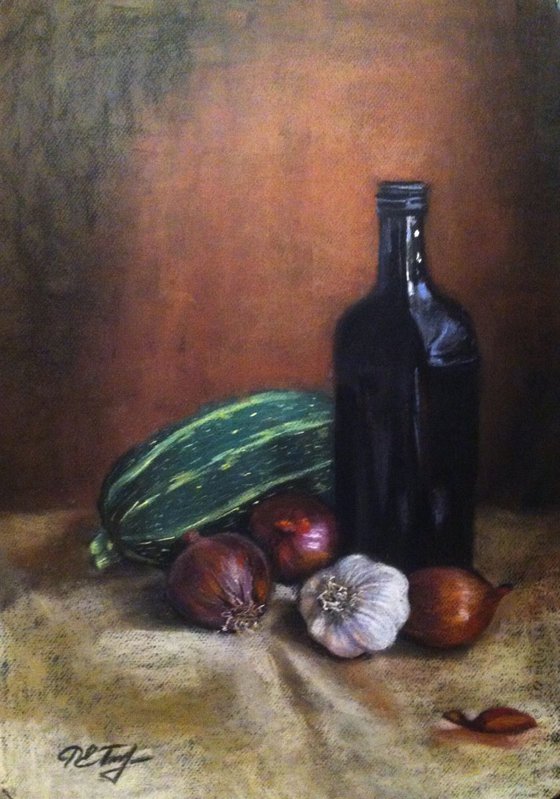still life with vegetables