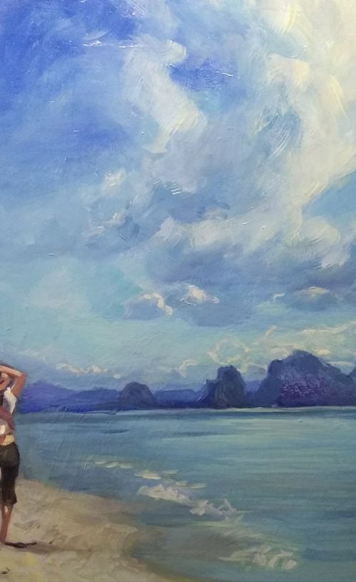 Walk on the sea coast by HELINDA (Olga Müller)
