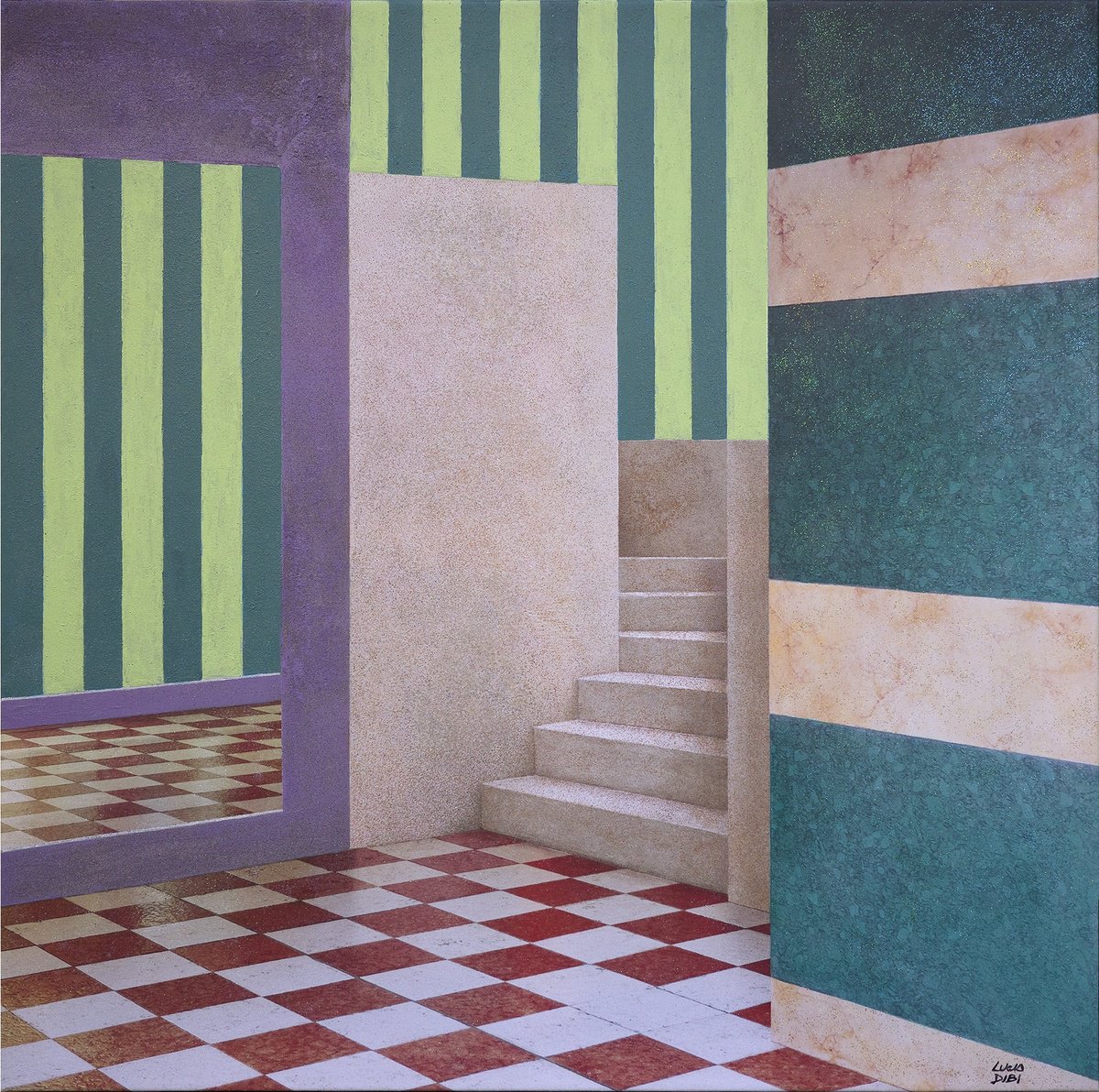 Surrealistic Acrylic Painting , Super By Lucia Dibi, 31 X 31, Artwork For Sale On Artfinder