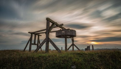 Magpie Mine Sunset - A3 by Ben Robson Hull