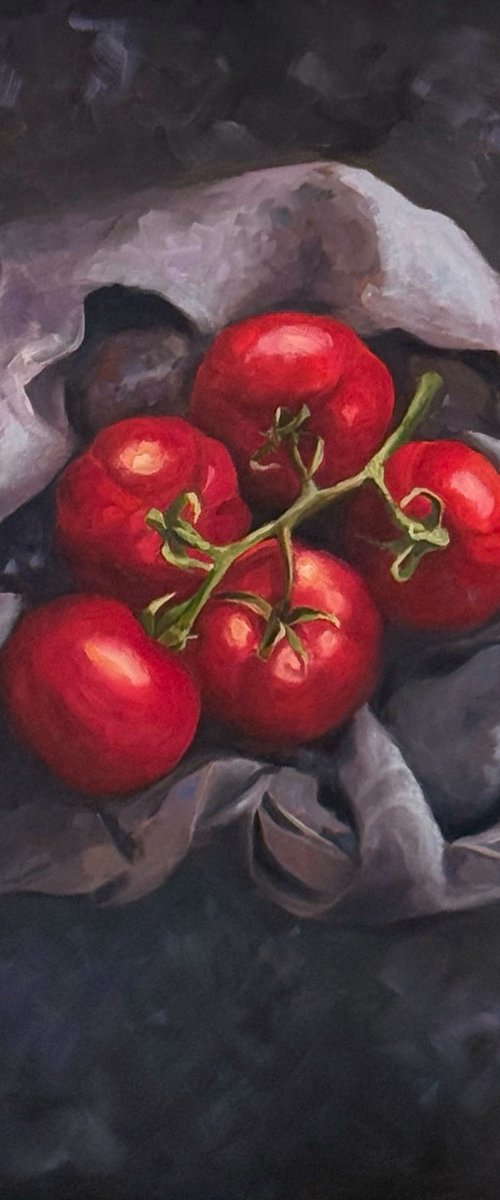 Still Life with Tomatoes by Liora Naor