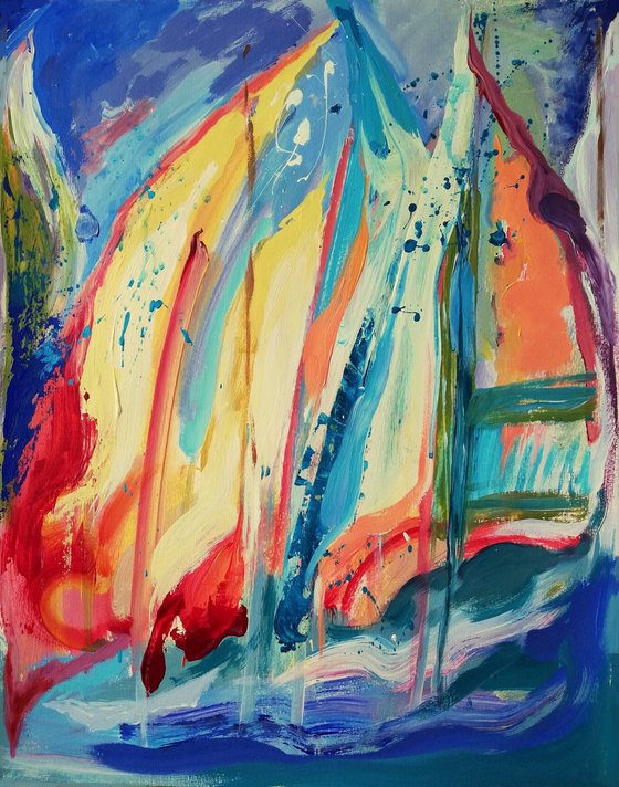 Abstract Sailing Joy