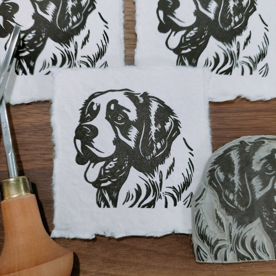 St Bernard Mini Print