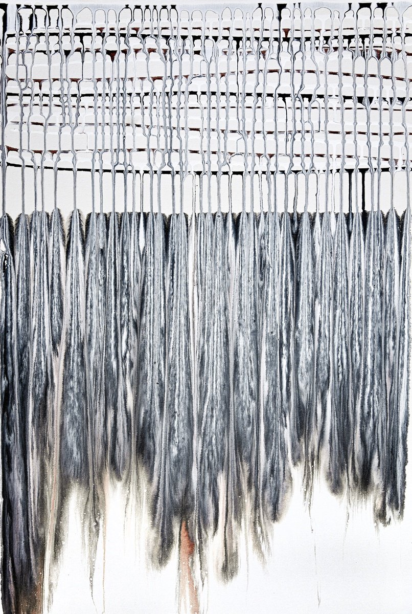 Abstract Acrylic Painting By Sumit Mehndiratta, 24 X 36", Composition No. 420, Original Artwork