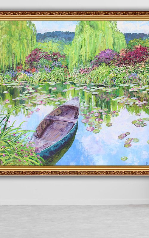 The Norwegian boat At Giverny by Kristen Olson Stone