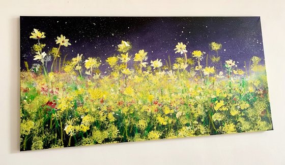 Midnight Garden Dandelions & Daisies