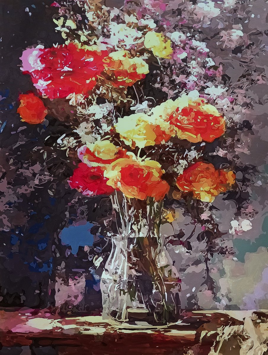 In the midst of flowers by Daniel Bulimar Henciu