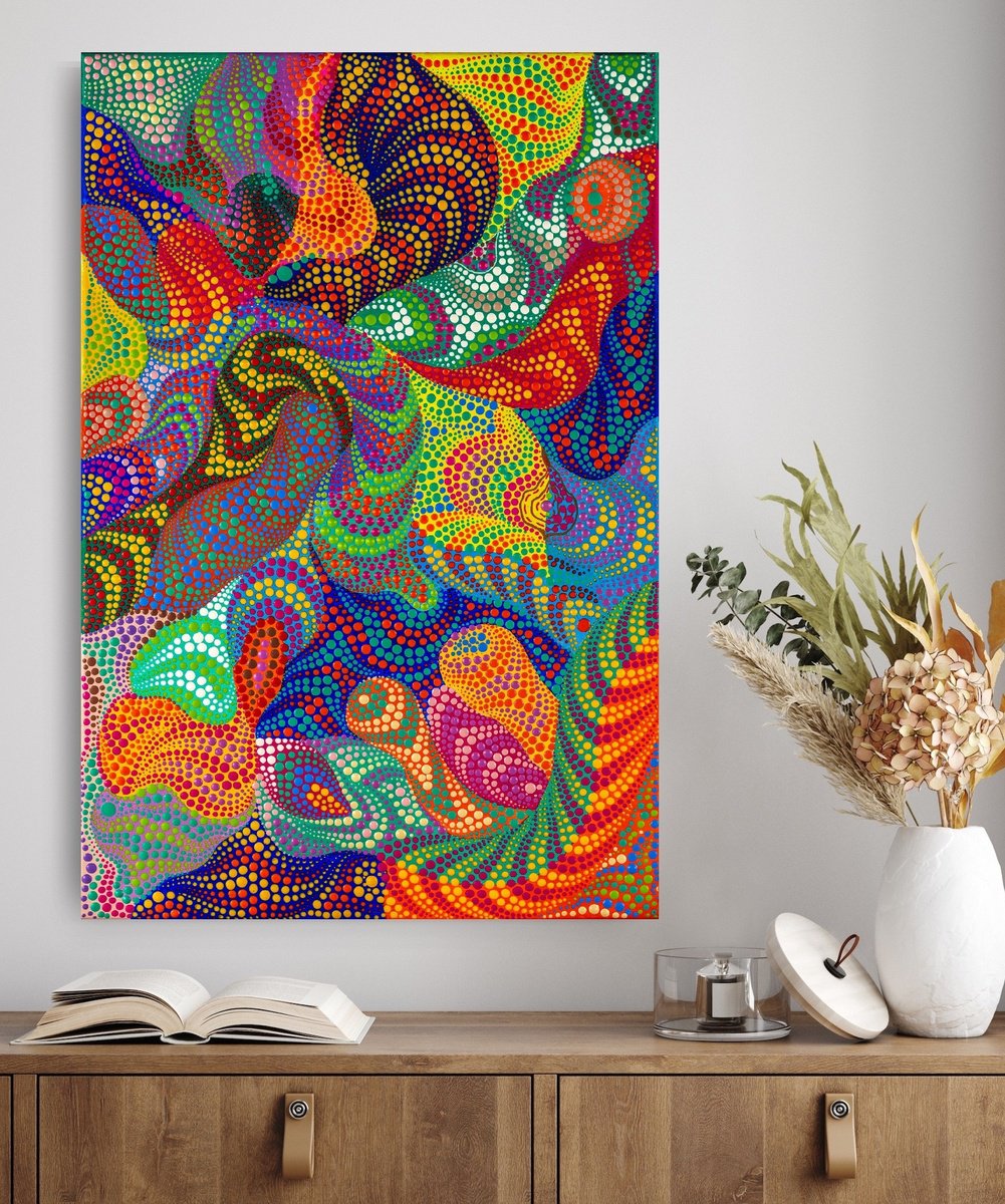 Expressive Giclee Print , Psychedelica By Oxana Lazari, 24 X 35, Artwork For Sale On Artfinder