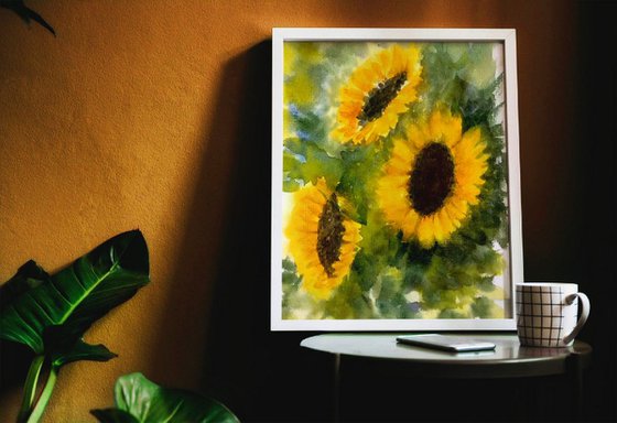 Sunflowers Inspired by Van Gogh