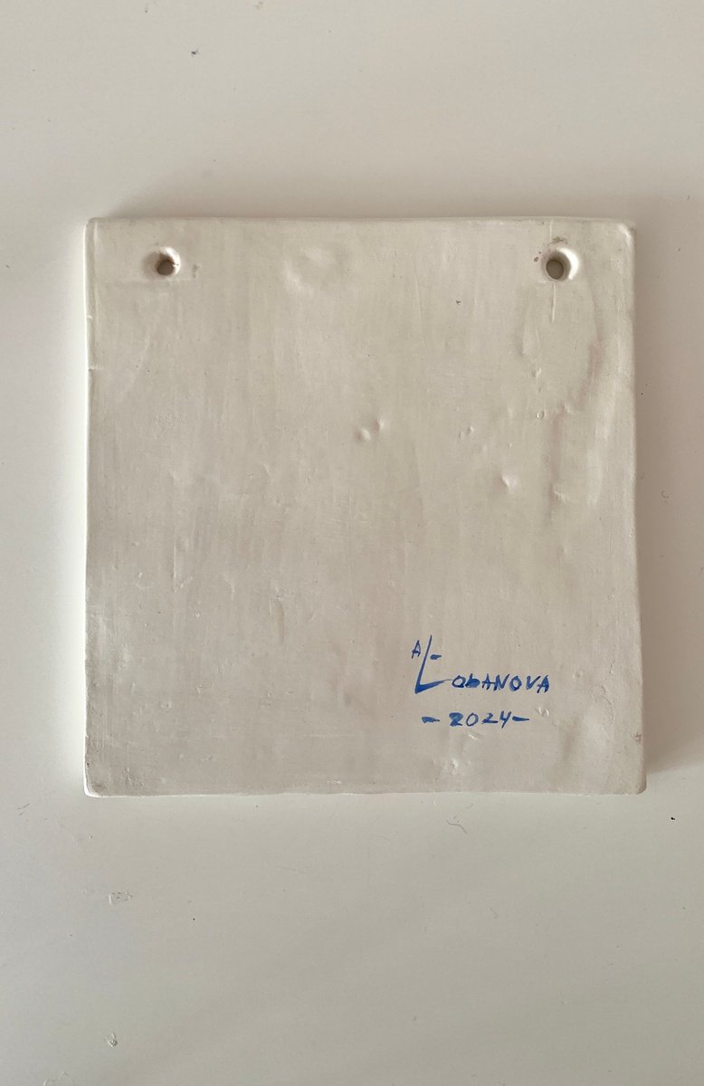 Expressive Portrait Clay Sculpture By Alina Lobanova, 6 X 6, Ceramic Leg Sculpture, Original Artwork