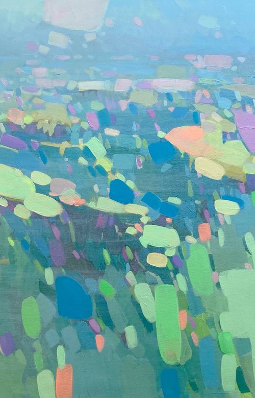 Pearl Valley, Original oil painting, Handmade artwork, One of a kind by Vahe Yeremyan