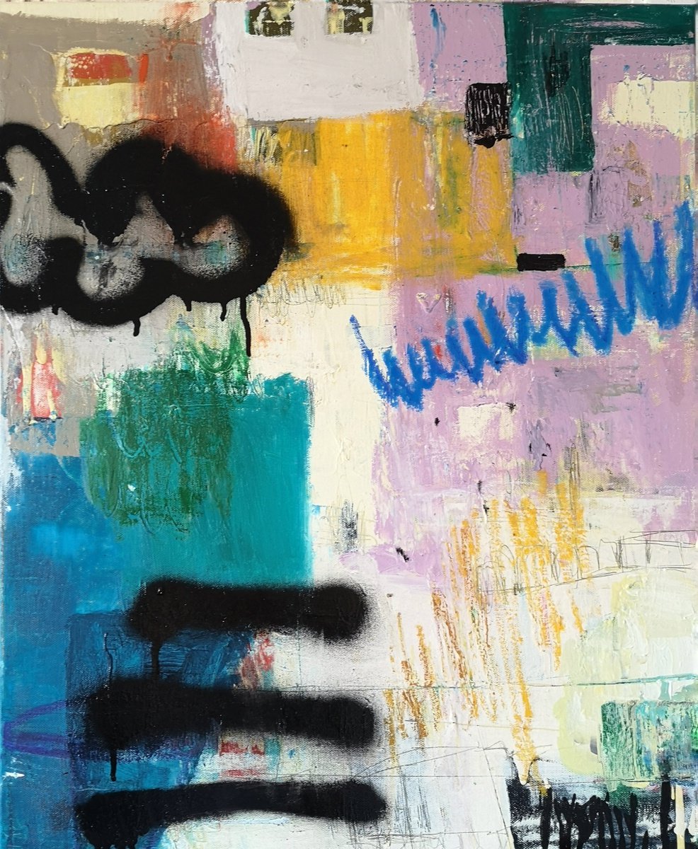 Abstract Painting By Jenny Furman, 20 X 24, Be Unique, Original Artwork