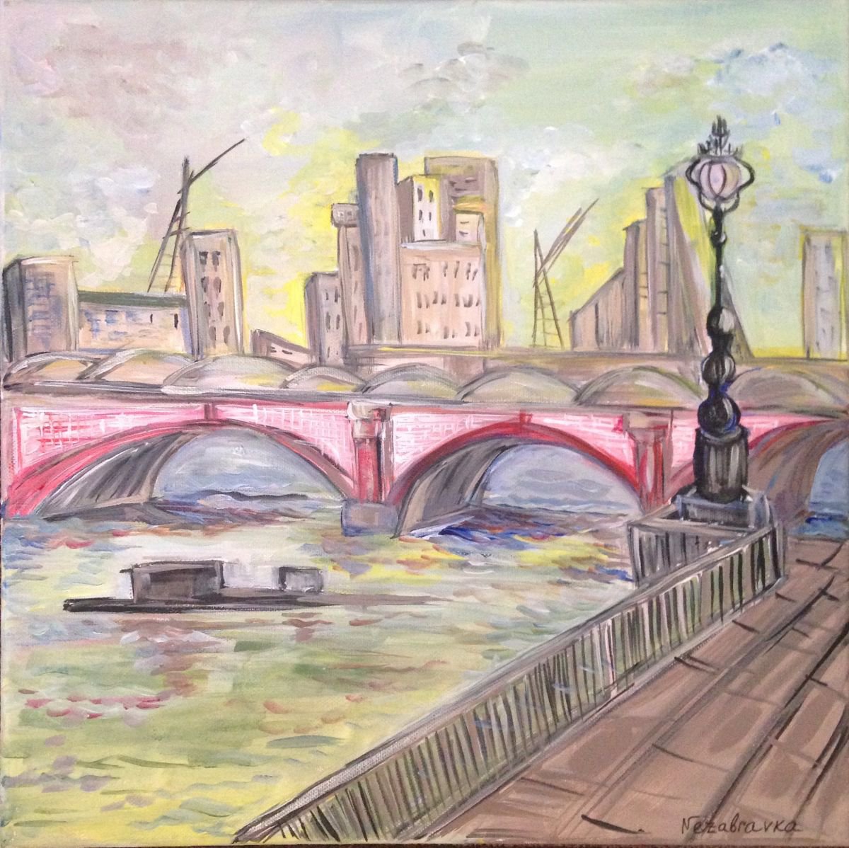 London, Blackfriars Bridge by Nezabravka Balkanjieva