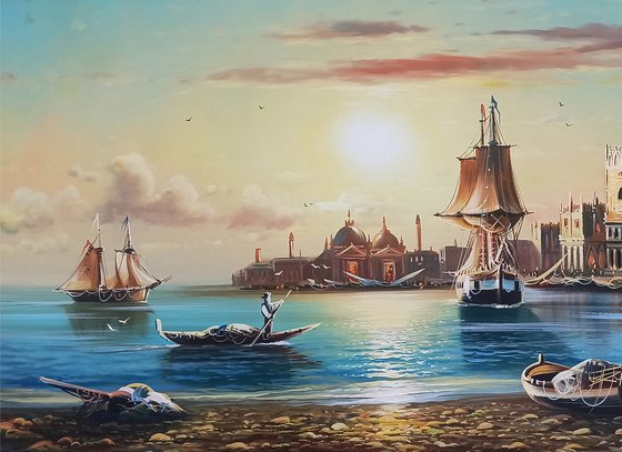 Port (120x80cm, oil painting)